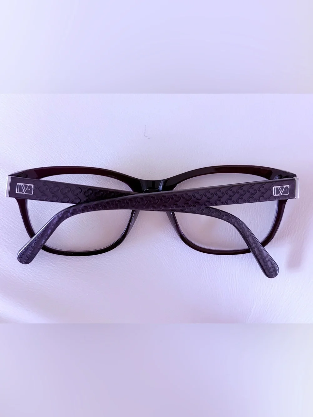 Diane Von Furstenberg Women’s Eyeglass Frames in Dark Purple.